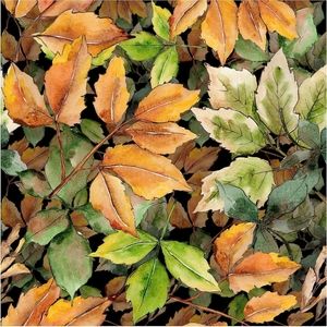 HaokHome 93145 Fall Decor Peel and Stick Wallpaper Maple Leaf Red/Brown Removabl